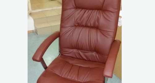 Обтяжка офисного кресла. Сарапул